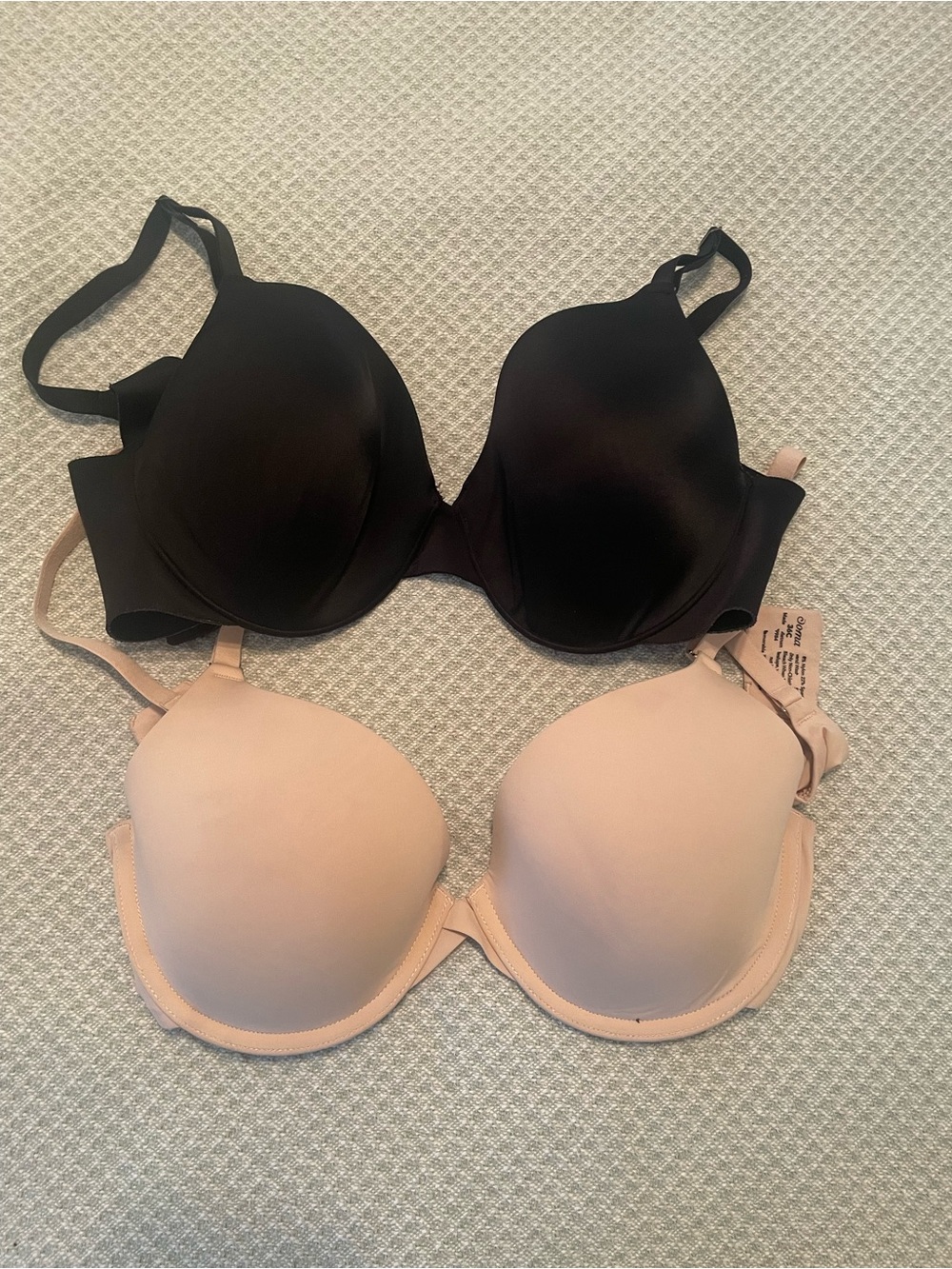 Soma Everyday T-Shirt Bras - Black and Nude